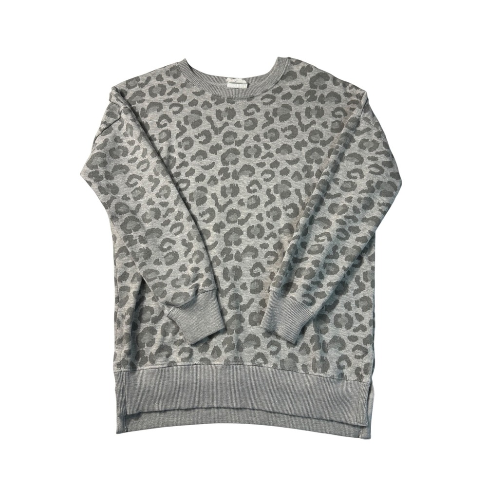 Bloom + Pop Leopard Print‎ Long Sleeve Shirt Size Small Women's